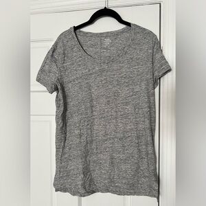 Gray Women's V-Neck T-Shirt